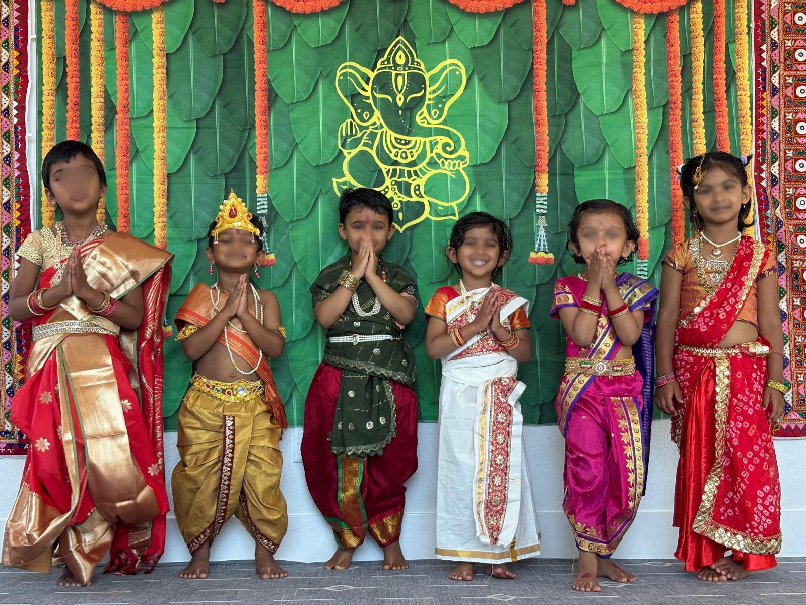 Children presenting a cultural activity